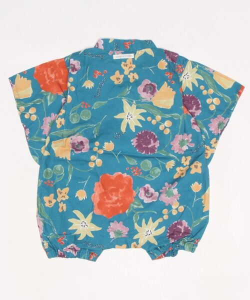 Ocean&Ground(オーシャン&グラウンド)の「甚平ロンパス GARDEN&HIMAWARI(70~80cm)(浴衣・キッズ・ブルー/アイボリー・70/80)」の12枚目の写真