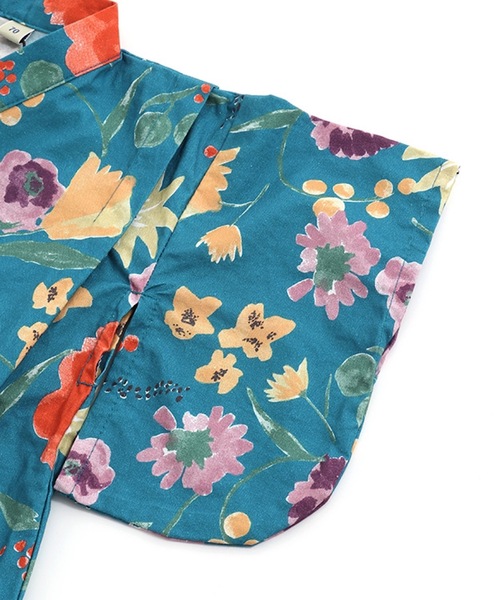 Ocean&Ground(オーシャン&グラウンド)の「甚平ロンパス GARDEN&HIMAWARI(70~80cm)(浴衣・キッズ・ブルー/アイボリー・70/80)」の11枚目の写真