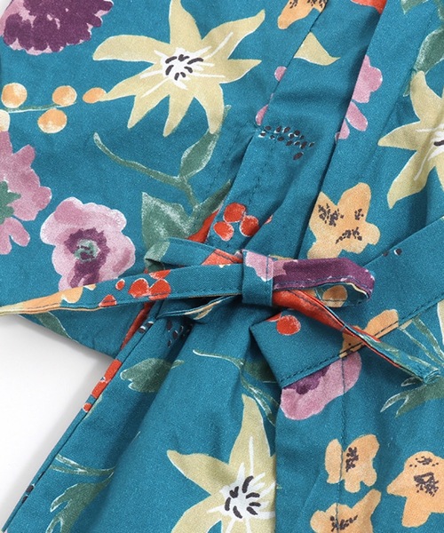 Ocean&Ground(オーシャン&グラウンド)の「甚平ロンパス GARDEN&HIMAWARI(70~80cm)(浴衣・キッズ・ブルー/アイボリー・70/80)」の15枚目の写真