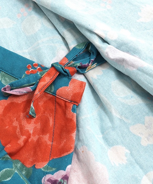 Ocean&Ground(オーシャン&グラウンド)の「甚平ロンパス GARDEN&HIMAWARI(70~80cm)(浴衣・キッズ・ブルー/アイボリー・70/80)」の13枚目の写真
