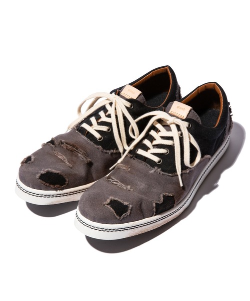 glamb（グラム）の「Heavy Damaged Sneakers / ヘヴィダメージスニーカー（スニーカー・メンズ・グレー系その他/ブルー系/レッド系その他・2/1/3/4）」の2枚目の写真