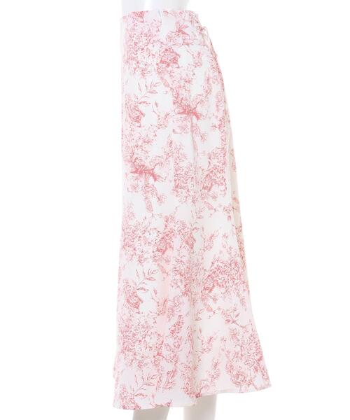 INGNI（イング）の「BACKレースUP花柄マーメイド／スカート（スカート・レディース・ホワイト×レッド/ホワイト×ブルー/ホワイト×グレー・FREE）」の5枚目の写真