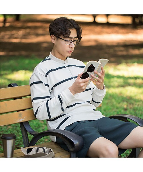 UNITED ARROWS(ユナイテッドアローズ)の「Zoff|UNITED ARROWS|ウェリントン型 2WAYめがね(メガネ・メンズ・ブラック/ブラック系その他・FREE)」の13枚目の写真