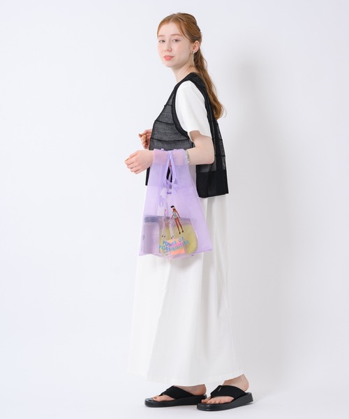 Paradise Picnic（パラダイスピクニック）の「Dignite collier ニットベストセットワンピース（ワンピース・レディース・チャコールグレー/ホワイト・FREE）」の9枚目の写真