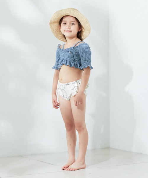 Chico（チコ）の「【水着/ショーツ】Kids サイドフリルショーツ（水着・キッズ・ブラック/ホワイト系その他2/ブラック系その他2/ホワイト/ブラック系その他3/ホワイト系その他3・110/130）」の19枚目の写真