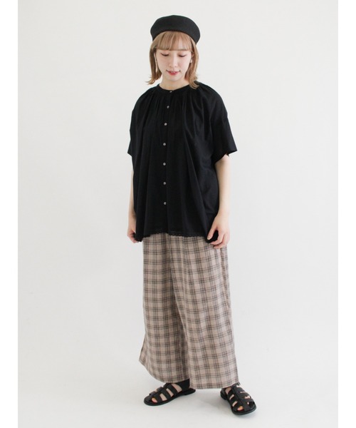 Samansa Mos2（サマンサ モスモス）の「脇スリットストレートパンツ（その他パンツ・レディース・ブラウン/ミント/ブラック/ベージュ/グレー・ﾌﾘ-）」の20枚目の写真