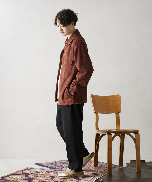 JOURNAL STANDARD relume（ジャーナルスタンダード　レリューム）の「セミワイドデニムスラックス（デニムパンツ・メンズ・ブラック/ネイビー・MEDIUM/LARGE）」の5枚目の写真