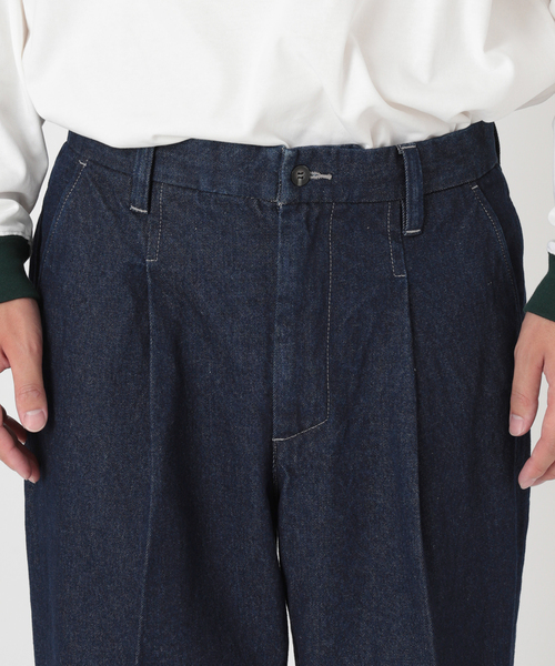 JOURNAL STANDARD relume（ジャーナルスタンダード　レリューム）の「セミワイドデニムスラックス（デニムパンツ・メンズ・ブラック/ネイビー・MEDIUM/LARGE）」の20枚目の写真