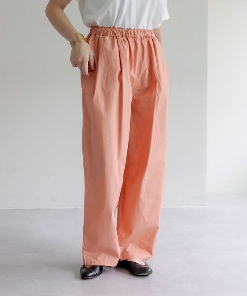 PUAL CE CIN（ピュアルセシン）の「高密度コットンコクーンパンツ（その他パンツ・レディース・ブラック/オレンジ/グリーン/イエロー系・FREE）」の7枚目の写真