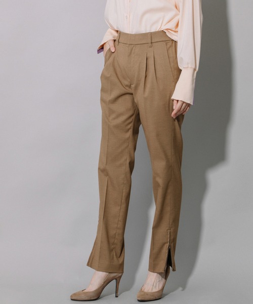 Munich（ミューニック）の「TRクロスサイドジップタックパンツ（その他パンツ・レディース・ブラック/パープル/オリーブ/キャメル・S/M/XS）」の4枚目の写真