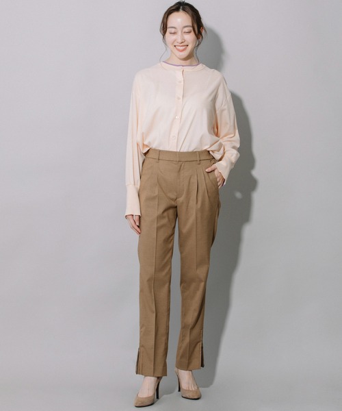 Munich（ミューニック）の「TRクロスサイドジップタックパンツ（その他パンツ・レディース・ブラック/パープル/オリーブ/キャメル・S/M/XS）」の5枚目の写真