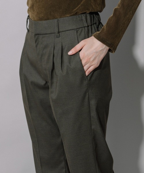 Munich（ミューニック）の「TRクロスサイドジップタックパンツ（その他パンツ・レディース・ブラック/パープル/オリーブ/キャメル・S/M/XS）」の9枚目の写真