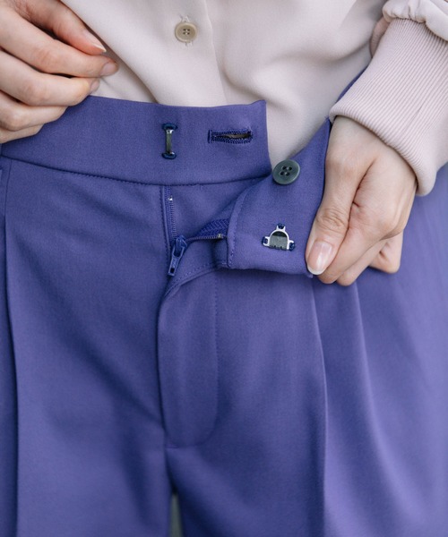 Munich（ミューニック）の「TRクロスサイドジップタックパンツ（その他パンツ・レディース・ブラック/パープル/オリーブ/キャメル・S/M/XS）」の13枚目の写真