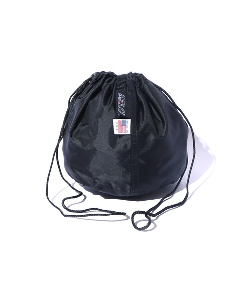 MELO（メロ）の「MELO/メロ DRAWSTRING BAG ショルダーバック 巾着バック（ショルダーバッグ・メンズ・ブラック/ターコイズブルー/イエロー/タン・ONE SIZE）」の2枚目の写真