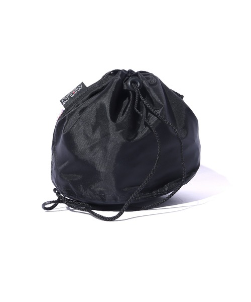 MELO（メロ）の「MELO/メロ DRAWSTRING BAG ショルダーバック 巾着バック（ショルダーバッグ・メンズ・ブラック/ターコイズブルー/イエロー/タン・ONE SIZE）」の5枚目の写真