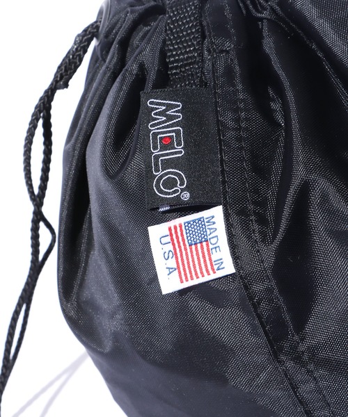 MELO（メロ）の「MELO/メロ DRAWSTRING BAG ショルダーバック 巾着バック（ショルダーバッグ・メンズ・ブラック/ターコイズブルー/イエロー/タン・ONE SIZE）」の12枚目の写真