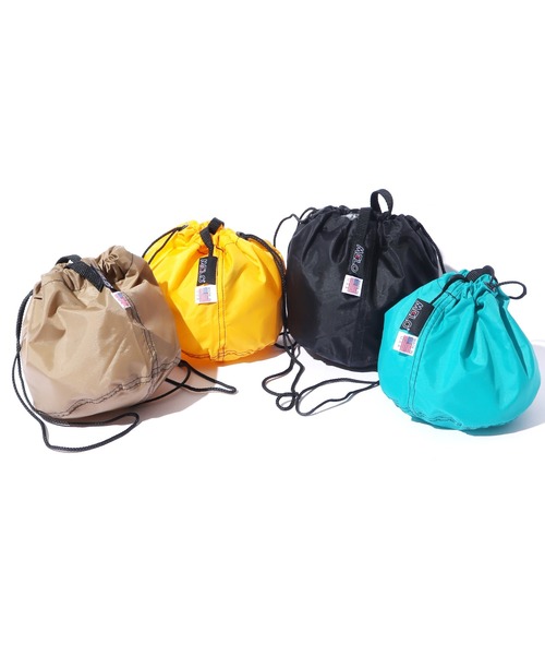 MELO（メロ）の「MELO/メロ DRAWSTRING BAG ショルダーバック 巾着バック（ショルダーバッグ・メンズ・ブラック/ターコイズブルー/イエロー/タン・ONE SIZE）」の14枚目の写真
