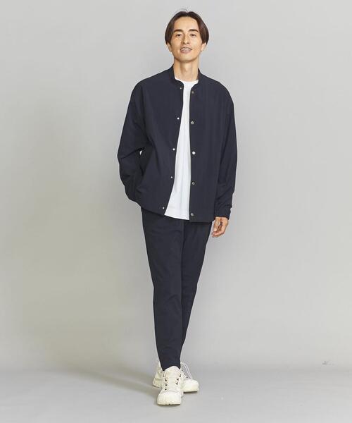 BEAUTY&YOUTH UNITED ARROWS（ビューティーアンドユースユナイテッドアローズ）の「"360 MASTER" バンドカラー コーチジャケット/セットアップ対応 -ウォッシャブル・伸縮性-（ノーカラージャケット・メンズ・ブラック/ネイビー/ダークブラウン・L/S/M/XL）」の18枚目の写真