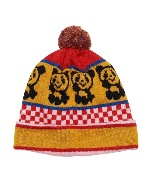 HYSTERIC GLAMOUR(ヒステリックグラマー)の「RAINBOW PANDA ボンキャップ(ニットキャップ/ビーニー・レディース・ブルー/レッド・FREE)」の6枚目の写真