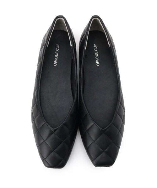 OPAQUE.CLIP（オペークドットクリップ）の「◆キルティングフラットパンプス（パンプス・レディース・オフホワイト/ブラック・01/02/03）」の16枚目の写真