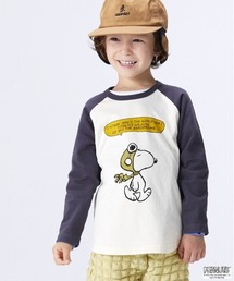 PEANUTS | 【PEANUTS】スヌーピー/配色ラグランロンＴ（80～150cm）(Tシャツ/カットソー)