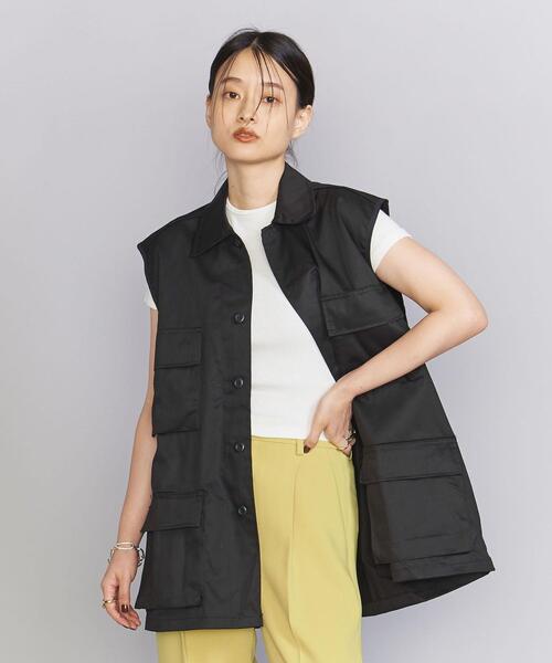 THRIFTY LOOK（スリフティールック）の「＜THRIFTY LOOK＞アーミー ベスト（ベスト・レディース・ブラック/オリーブ・FREE）」の2枚目の写真