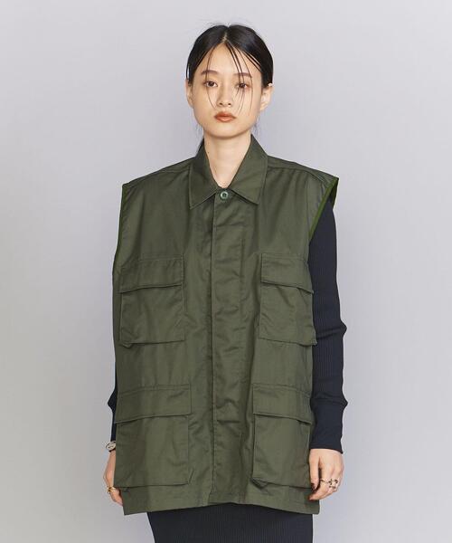 THRIFTY LOOK（スリフティールック）の「＜THRIFTY LOOK＞アーミー ベスト（ベスト・レディース・ブラック/オリーブ・FREE）」の3枚目の写真