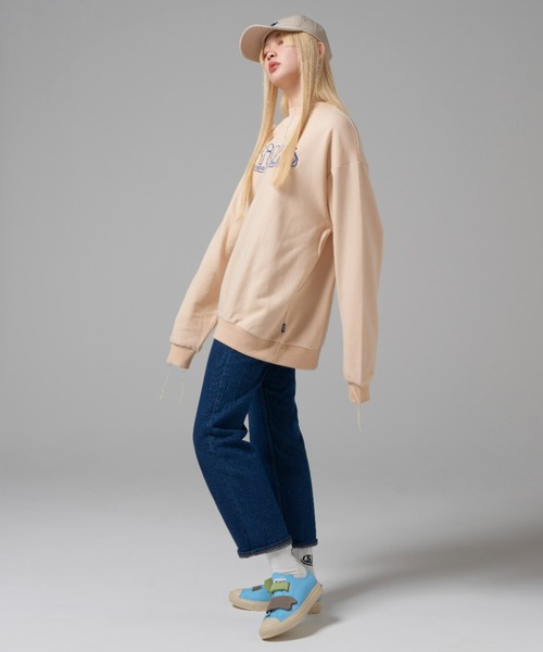 SINK kotohayokozawa（シンク コトハヨコザワ）の「WATER WAVE  LOGO SWEAT（スウェット・レディース・ダークグレー/エンジ/アイボリー・M/L）」の22枚目の写真