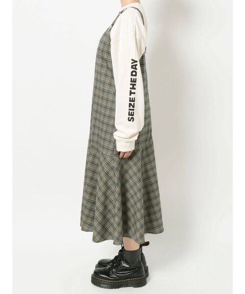 jouetie（ジュエティ）の「アシメキャミワンピース（ワンピース・レディース・グレー/ピンク/ブラック・MEDIUM）」の6枚目の写真