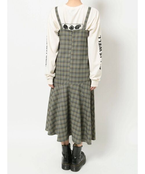 jouetie（ジュエティ）の「アシメキャミワンピース（ワンピース・レディース・グレー/ピンク/ブラック・MEDIUM）」の7枚目の写真