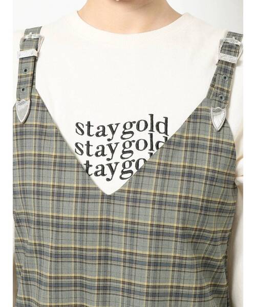 jouetie（ジュエティ）の「アシメキャミワンピース（ワンピース・レディース・グレー/ピンク/ブラック・MEDIUM）」の8枚目の写真