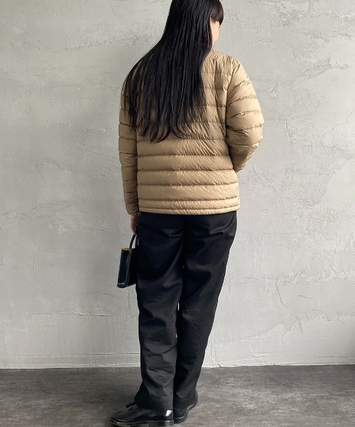 DANTON（ダントン）の「[DANTON/ダントン] クルーネック インナーダウンジャケット（ダウンジャケット/コート・レディース・サンドベージュ/オリーブ/ライトベージュ/ブラック・S/M/XS）」の12枚目の写真