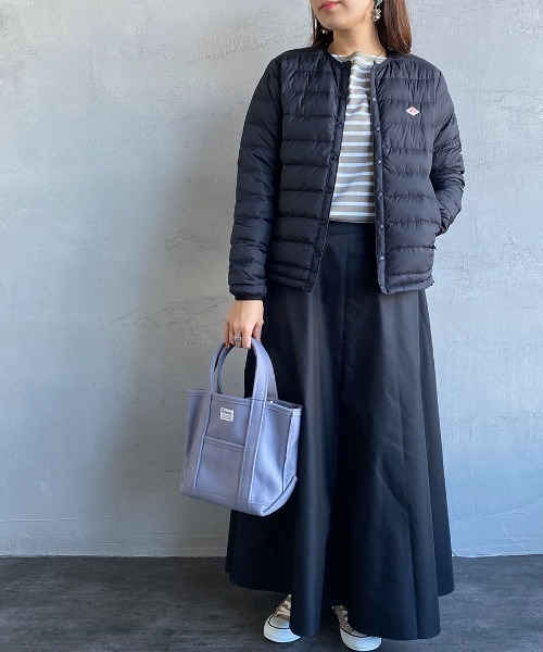 DANTON（ダントン）の「[DANTON/ダントン] クルーネック インナーダウンジャケット（ダウンジャケット/コート・レディース・サンドベージュ/オリーブ/ライトベージュ/ブラック・S/M/XS）」の15枚目の写真