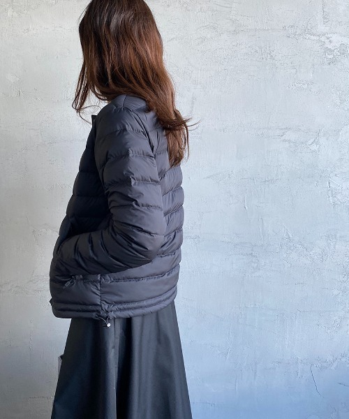 DANTON（ダントン）の「[DANTON/ダントン] クルーネック インナーダウンジャケット（ダウンジャケット/コート・レディース・サンドベージュ/オリーブ/ライトベージュ/ブラック・S/M/XS）」の21枚目の写真