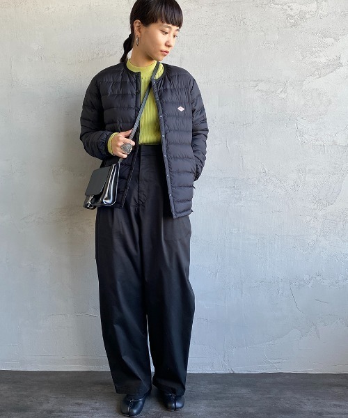 DANTON（ダントン）の「[DANTON/ダントン] クルーネック インナーダウンジャケット（ダウンジャケット/コート・レディース・サンドベージュ/オリーブ/ライトベージュ/ブラック・S/M/XS）」の17枚目の写真