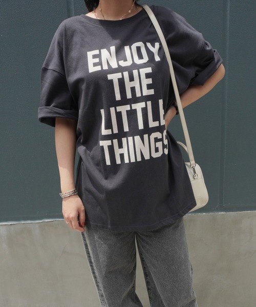 ARCHIVER（アーカイバ）の「【Bz】[SW] BIG前後2Way英字4段ロゴBIGサイズTシャツ5分袖(RZ)（Tシャツ/カットソー・レディース・オフホワイト/スミクロ・FREE）」の11枚目の写真