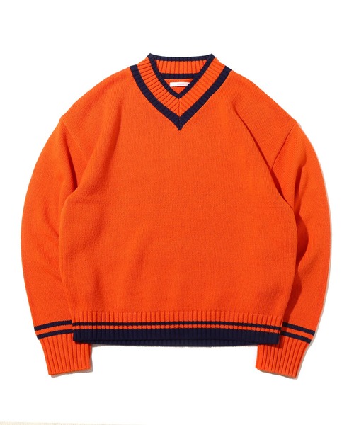 atmos pink（アトモスピンク）の「atmos pink ブレッピー ニットトップス（ニット/セーター・レディース・ホワイト/オレンジ/ネイビー・FREE）」の15枚目の写真