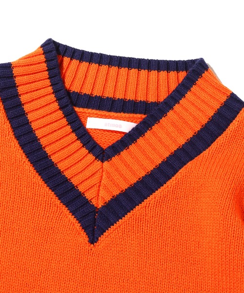 atmos pink（アトモスピンク）の「atmos pink ブレッピー ニットトップス（ニット/セーター・レディース・ホワイト/オレンジ/ネイビー・FREE）」の16枚目の写真