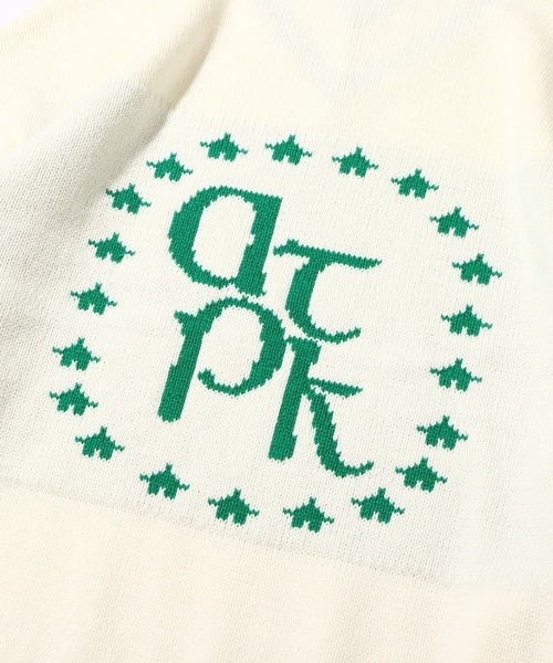 atmos pink（アトモスピンク）の「atmos pink ブレッピー ニットトップス（ニット/セーター・レディース・ホワイト/オレンジ/ネイビー・FREE）」の7枚目の写真