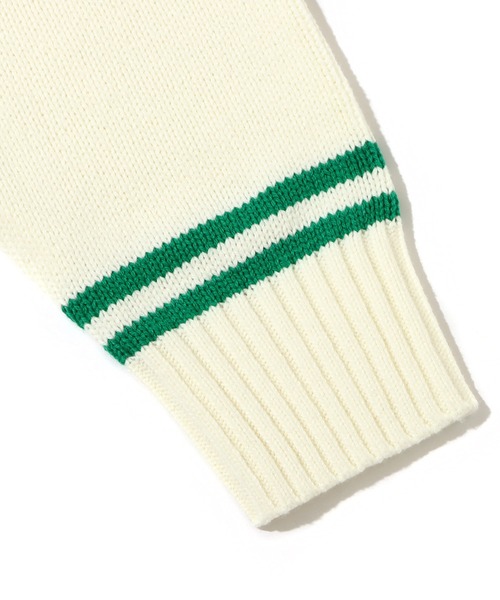 atmos pink（アトモスピンク）の「atmos pink ブレッピー ニットトップス（ニット/セーター・レディース・ホワイト/オレンジ/ネイビー・FREE）」の8枚目の写真