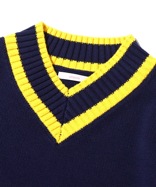 atmos pink（アトモスピンク）の「atmos pink ブレッピー ニットトップス（ニット/セーター・レディース・ホワイト/オレンジ/ネイビー・FREE）」の11枚目の写真