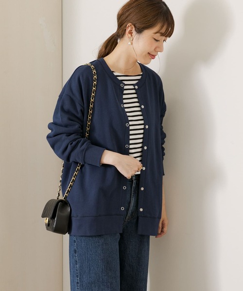 URBAN RESEARCH Sonny Label(アーバンリサーチサニーレーベル)の「クルーネックスウェットカーディガン(カーディガン/ボレロ・レディース・ピンク/チャコールグレー/ネイビー/カーキ・FREE)」の22枚目の写真