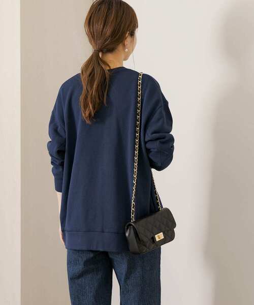 URBAN RESEARCH Sonny Label(アーバンリサーチサニーレーベル)の「クルーネックスウェットカーディガン(カーディガン/ボレロ・レディース・ピンク/チャコールグレー/ネイビー/カーキ・FREE)」の21枚目の写真