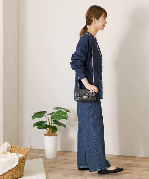 URBAN RESEARCH Sonny Label(アーバンリサーチサニーレーベル)の「クルーネックスウェットカーディガン(カーディガン/ボレロ・レディース・ピンク/チャコールグレー/ネイビー/カーキ・FREE)」の19枚目の写真