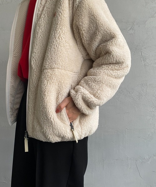DANTON（ダントン）の「[DANTON/ダントン] ハイパイルボアフリース フードジャケット（その他アウター・レディース・チャコールグレー/オフホワイト・38/36）」の20枚目の写真