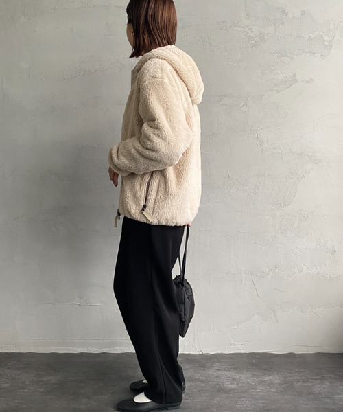 DANTON（ダントン）の「[DANTON/ダントン] ハイパイルボアフリース フードジャケット（その他アウター・レディース・チャコールグレー/オフホワイト・38/36）」の17枚目の写真