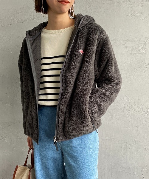 DANTON（ダントン）の「[DANTON/ダントン] ハイパイルボアフリース フードジャケット（その他アウター・レディース・チャコールグレー/オフホワイト・38/36）」の22枚目の写真