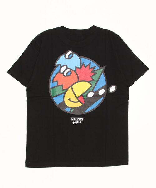 MEDICOM TOY LIFE ENTERTAINMENT（メディコムトイライフエンターテイメント）の「MLE PAC-MAN × GRAFFLEX TEE “PAC-MAN × GRAFFLEX 01”（Tシャツ/カットソー・メンズ・ホワイト/ブラック・SMALL/MEDIUM/LARGE/X-LARGE/XX-LARGE）」の4枚目の写真