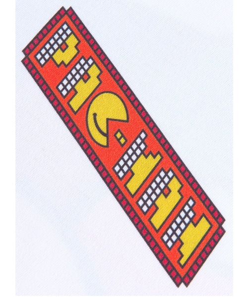 MEDICOM TOY LIFE ENTERTAINMENT（メディコムトイライフエンターテイメント）の「MLE PAC-MAN × GRAFFLEX TEE “PAC-MAN × GRAFFLEX 01”（Tシャツ/カットソー・メンズ・ホワイト/ブラック・SMALL/MEDIUM/LARGE/X-LARGE/XX-LARGE）」の7枚目の写真