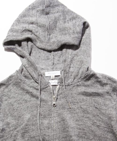 BEAUTY&YOUTH UNITED ARROWS(ビューティーアンドユースユナイテッドアローズ)の「BY ∴ LINIFICIO リネン ジップ パーカー ◆(パーカー・メンズ・グレー/ライトブルー・SMALL/MEDIUM/LARGE/X-LARGE)」の10枚目の写真